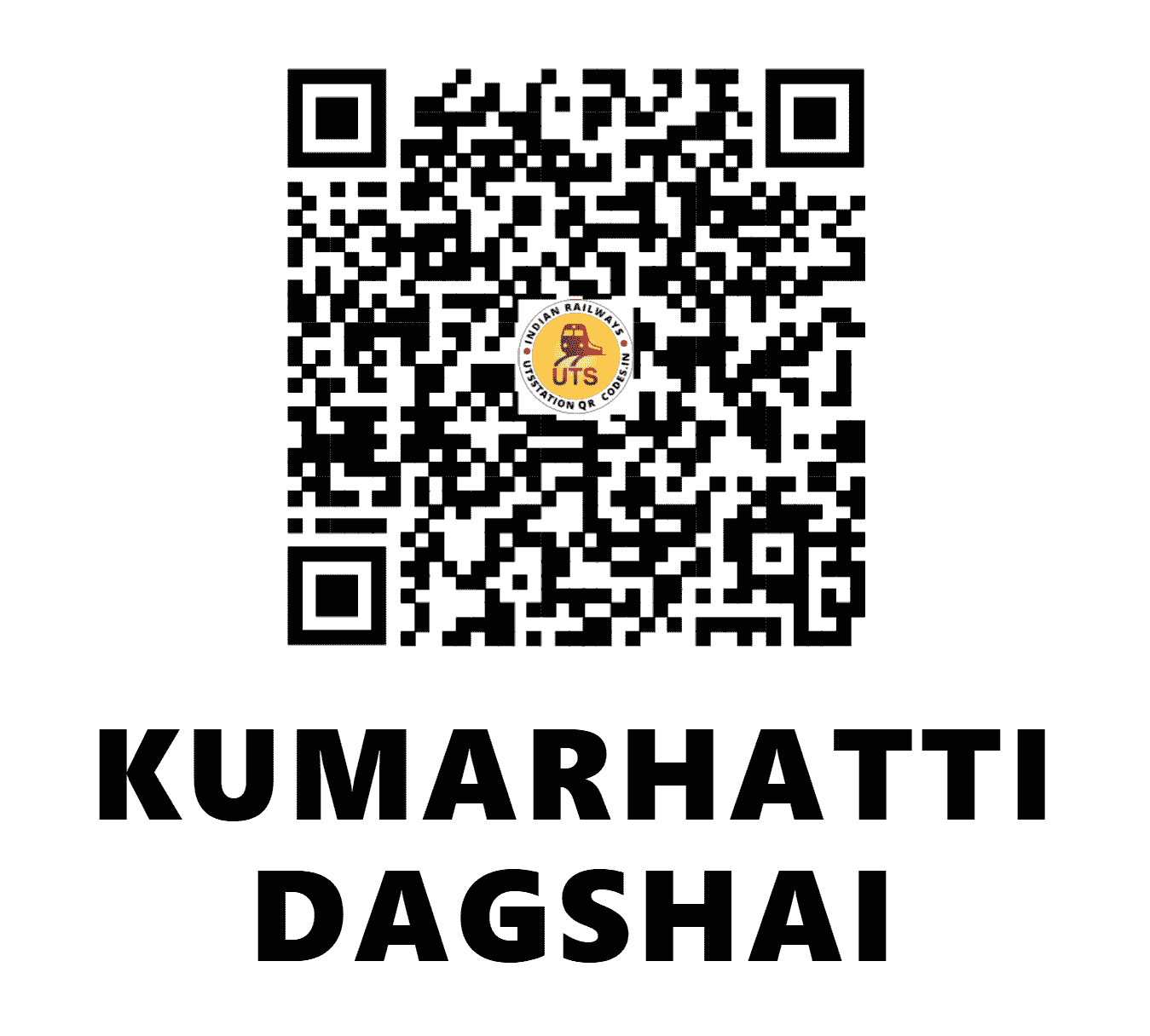 UTS QR Code for KUMARHATTI DAGSHAI - KMTI (NR - HIMACHAL PRADESH)